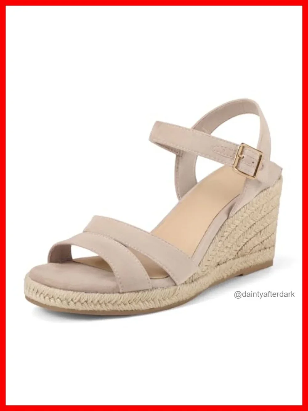 Women's Espadrilles Open Toe Wedge Sandals Ankle Strap Dressy Summer Shoes